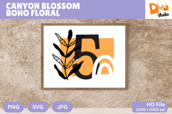 Canyon Blossom Boho Floral Monogram Product Image 1