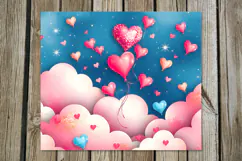 Love Heart | 4 valentine Skinny tumbler sublimation designs2 Product Image 2