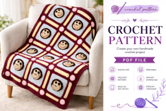 Monkey Baby Blanket Crochet Pattern PDF Product Image 2