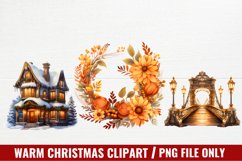 Warm Christmas Clipart Sublimation Product Image 1