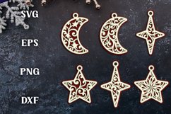 6 christmas tree ornaments