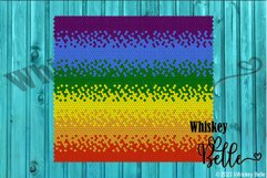 6 Color Rainbow Ombre SS16 30oz Rhinestone Pattern Product Image 1