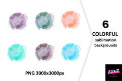 6 COLORFUL Sublimation Backgrounds v8 Product Image 1