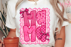 Preppy Mama Valentine Glitter Png, Retro Valentine Png Product Image 3