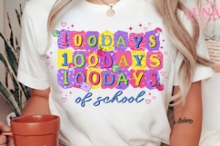 100 Days of School Png, 100 Days of School Png, Teacher Png Product Image 2