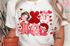 Cupid XOXO Valentine Png, Preppy Valentines Day Png Product Image 2