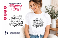 Mom You Are My Sunshine Scenic SVG Design Product Image 1
