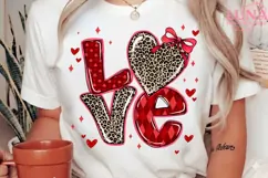 Leopard Love Png, Mama Valentine Png, Leopard Valentine Png Product Image 2