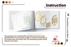 Cat Laser Cut File, SVG Puzzle Busy Board Jigsaw Brain Product Image 5