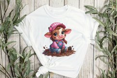 Cute Farm Animals Sublimation Clipart Product Image 2