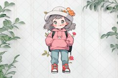 Cute Little Girl Sublimation Clipart Product Image 1
