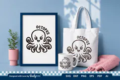 Cute Ocean Animal SVG | Kawaii Sea Creatures Product Image 3