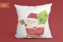 Christmas watercolor clipart kawaii clipart Merry christmas Product Image 6