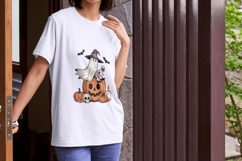Cute Halloween Fall Ghost PNG Bundle Product Image 6
