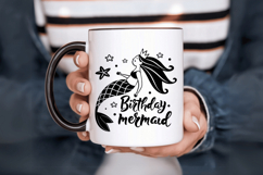 Birthday mermaid SVG Design, Mermaid SVG Design Product Image 6
