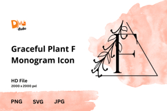 Graceful Plant Monogram Icon Product Image 1