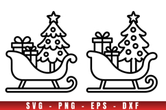 Christmas icon svg, icon png clipart, christmas outline svg Product Image 1