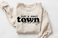 Just a small town teacher SVG, Silhouette, Cricut Product Image 2