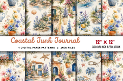 Coastal Junk Journal Pages JPG Product Image 1