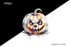 Halloween white Pumpkin Clipart Product Image 1