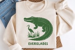 Everglades National Park SVG | Alligator Heron Illustration Product Image 2