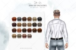 Male Hairstyles Clipart, Hair for Men Dolls Clip Art Product Image 5