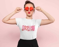 LOVE Coquette Bow Valentine Brushstroke PNG | Pink Bow Love Product Image 4