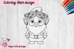 Summer gnome svg , Coloring Shirt Svg, party ideas Product Image 2