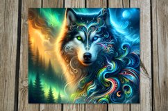 Fairy tale Wolf | 8 skinny tumbler Sublimation designs Product Image 6