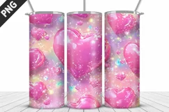 Valentines Love Skinny Tumbler PNG Wrap| Valentines Tumbler Product Image 3