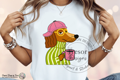 Funny Dachshund Dog PNG Coffee Lover Design Funny Pet Lover Product Image 10