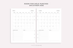 2028 Monthly Planner on One Page, Printable, A4/Letter Size Product Image 6