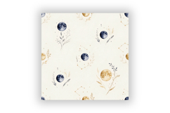 Harvest Moon Toile Digital Paper, Seamless Watercolor Product Image 6