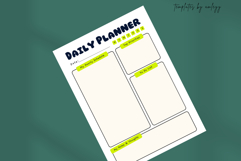 Cute Daily Planner Canva Template | Printable Daily Schedule Product Image 5