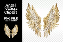 In Memory of Memorial Angel Wings Clipart PNG Product Image 7