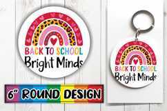 Bright Round Coasters Design, Back To School Product Image 1
