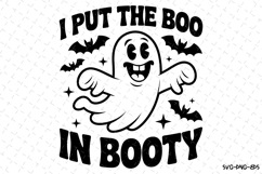 I put the boo in booty Svg | Halloween Svg | Svg Cut Files Product Image 1