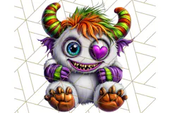 Spooky Cute Monster PNG Clipart, Adorable Halloween Monsters Product Image 2