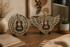 Guitar Wall Art Laser Cut SVG Product Image 1