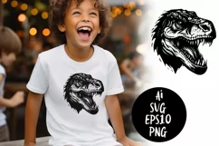 Dinosaur svg, T Rex svg, Dino svg, Rex svg, PNG EPS SVG file Product Image 1