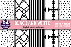 Black and White Digital Background Paper PNG Product Image 7