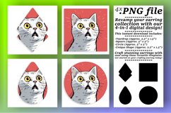 Purrfectly Shaped Creations: Cat Sublimations Product Image 1