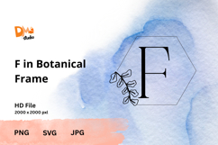 Botanical Frame Monogram Product Image 1