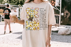 She Is mom PNG sublimation | Mother's Day PNG T-Shirt Product Image 3