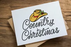 Country Christmas Cowboy Hat SVG, PNG Printable Cutting file Product Image 4
