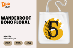 Wanderroot Boho Floral Monogram Product Image 1