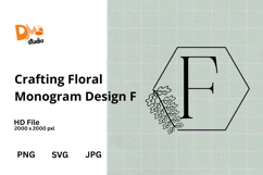Crafting Floral Monogram Design Product Image 1