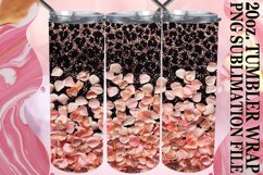 Sparkling Flower Leopard Tumbler Design: Sublimation - 20oz Product Image 1