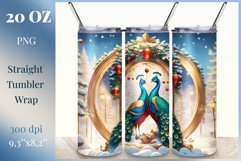 Christmas Sublimation Design Tumbler, Skinny Tumbler Wrap Product Image 1