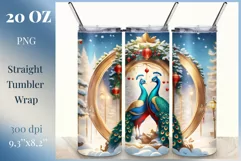 Christmas Sublimation Design Tumbler, Skinny Tumbler Wrap Product Image 1
